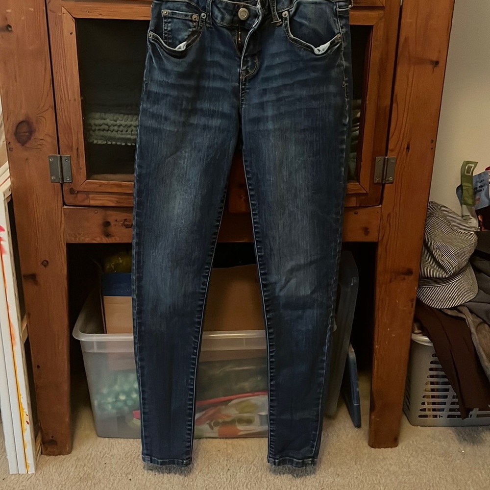 Dark skinny jeggings